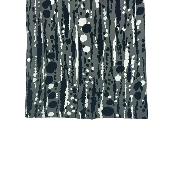 1661. TRINA TURK PENCIL KNEE LENGTH SKIRT BLACK/GRAY/WHITE IN COLOR SIZE 0 - Picture 4 of 9